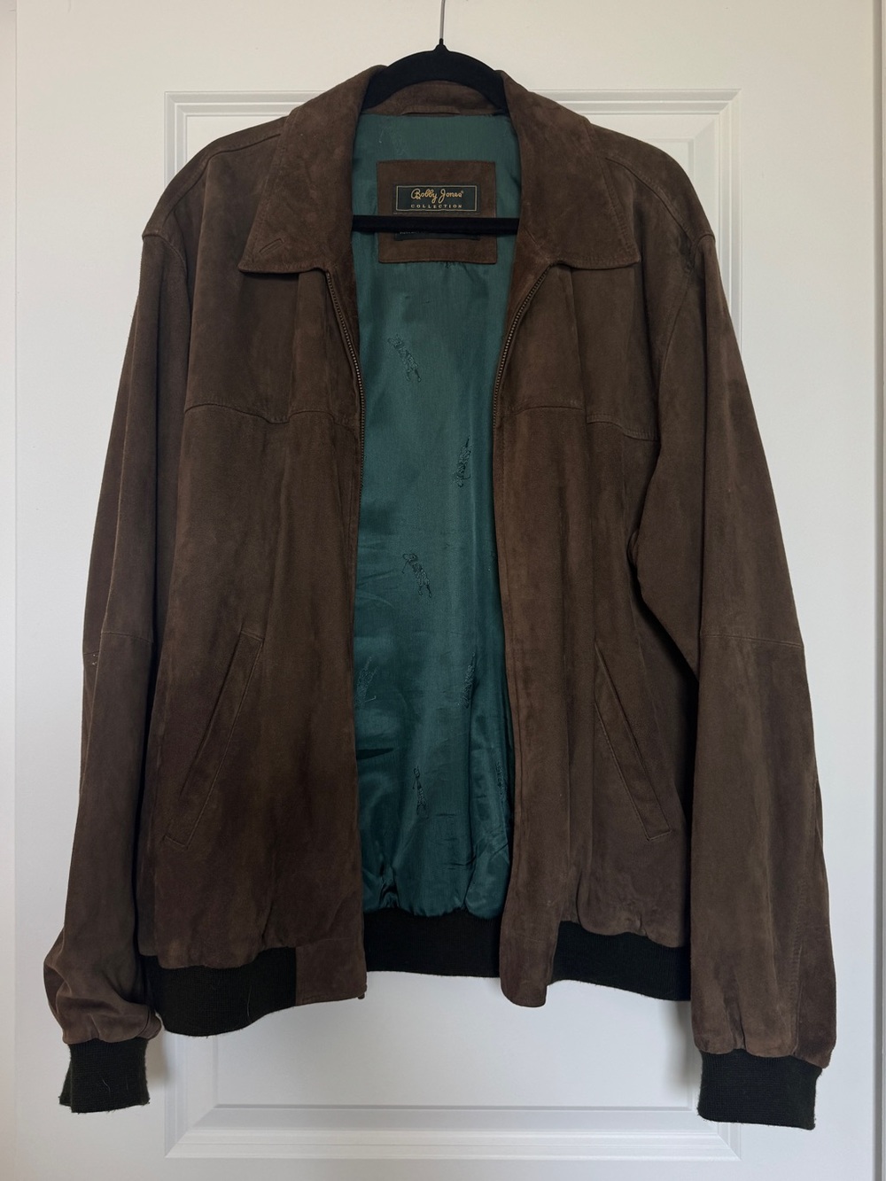 Vintage 90’s Bobby Jones Water Resistant Suede Leather Blouson Bomber Jacket, XL